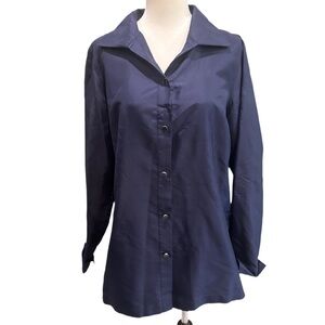 Talbots Midnight Blue Button Down Shirt